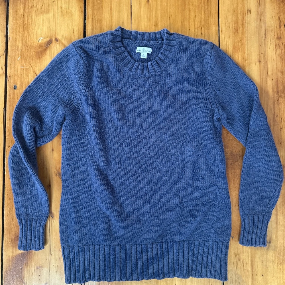 LLBEAN Blue/Periwinkle Knit Sweater Womens Size Medium NEW
